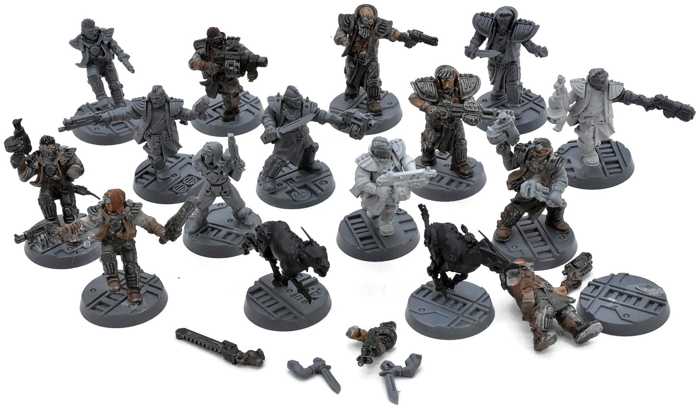 NECROMUNDA 14 Orlocks Gang With 2 Hounds #1 Warhammer 40K 9165