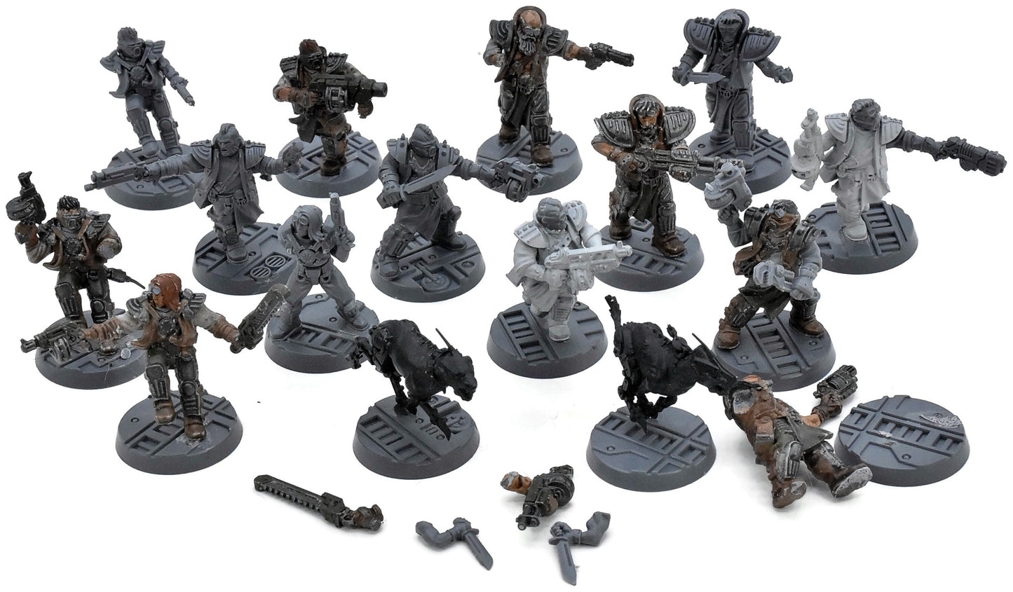 NECROMUNDA 14 Orlocks Gang With 2 Hounds #1 Warhammer 40K 9165