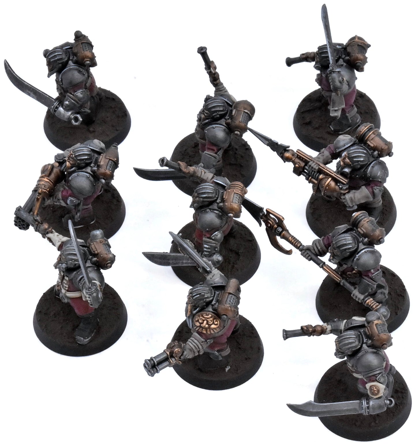KHARADRON OVERLORDS 10 Arkanaut Company #1 PRO PAINTED Sigmar 8776