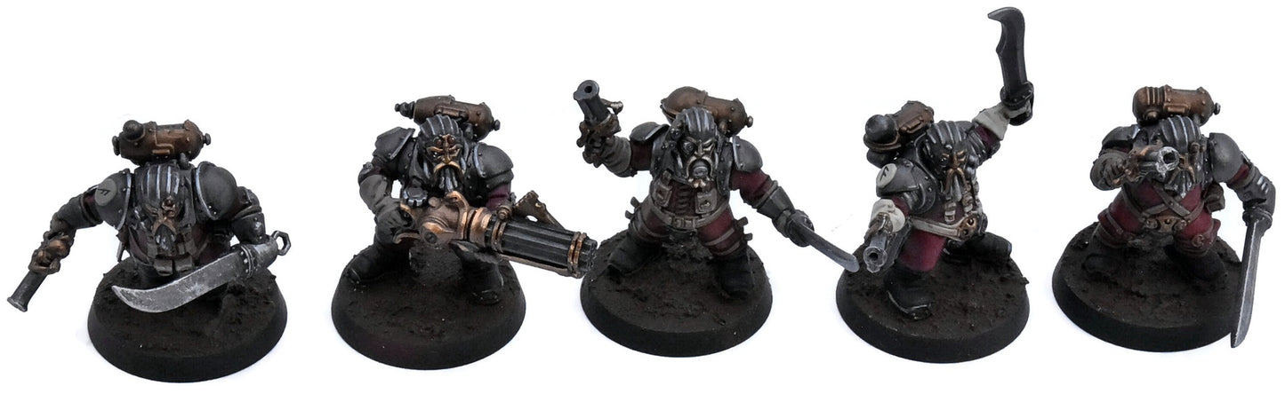 KHARADRON OVERLORDS 10 Arkanaut Company #1 PRO PAINTED Sigmar 8776