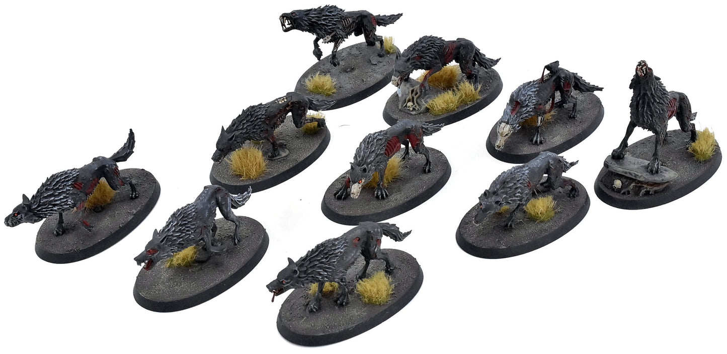 SOULBLIGHT GRAVELORDS 10 Dire Wolves #1 Warhammer Sigmar 9196