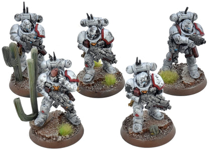 SPACE MARINES 5 Primaris Infiltrators #1 WELL PAINTED 40K White Scars 9202