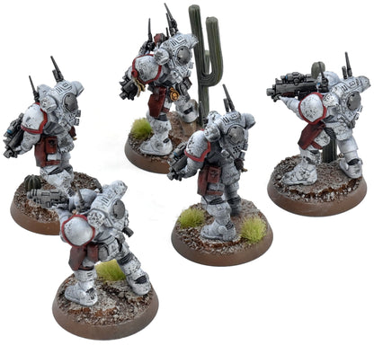 SPACE MARINES 5 Primaris Infiltrators #1 WELL PAINTED 40K White Scars 9202