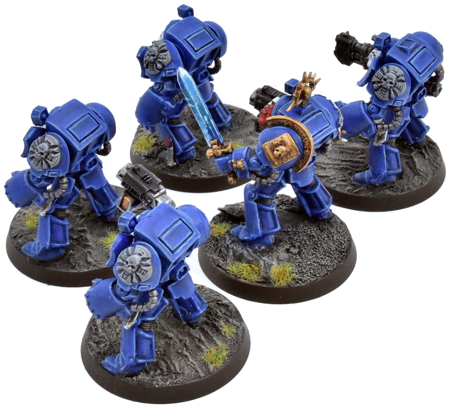 SPACE MARINES 5 Terminators #1 WELL PAINTED Warhammer 40K 8936