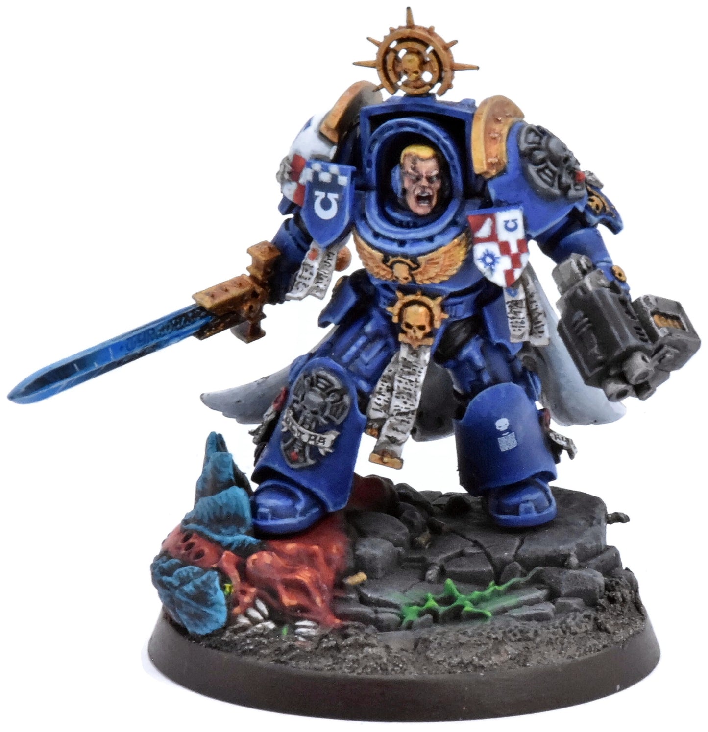 SPACE MARINES Terminator Captain #1 WELL PAINTED Warhammer 40K 8950