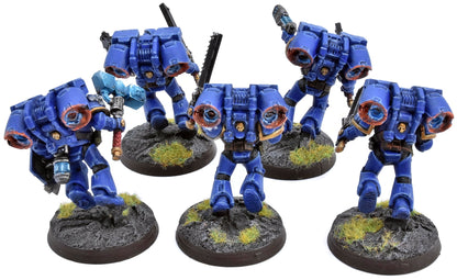 SPACE MARINES 5 Vanguard Veteran Squad #1 WELL PAINTED Warhammer 40K 8967
