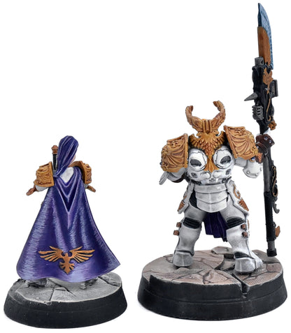 ADEPTUS CUSTODES Talons of The Emperor Valerian & Aleya #1 WELL PAINTED 40K 7371
