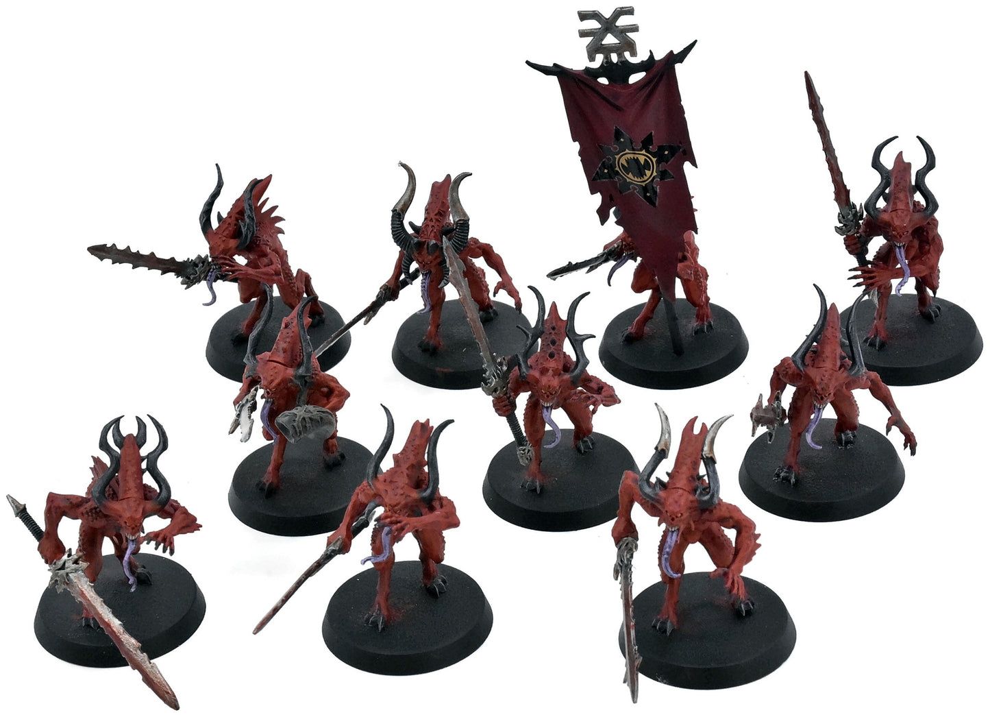 BLADES OF KHORNE Bloodletters Of Khorne #1 WELL PAINTED Warhammer Sigmar 9523