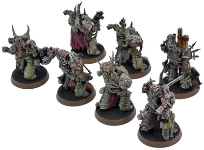 DEATH GUARD 7 Plague Marines #2 WELL PAINTED Warhammer 40K 9547