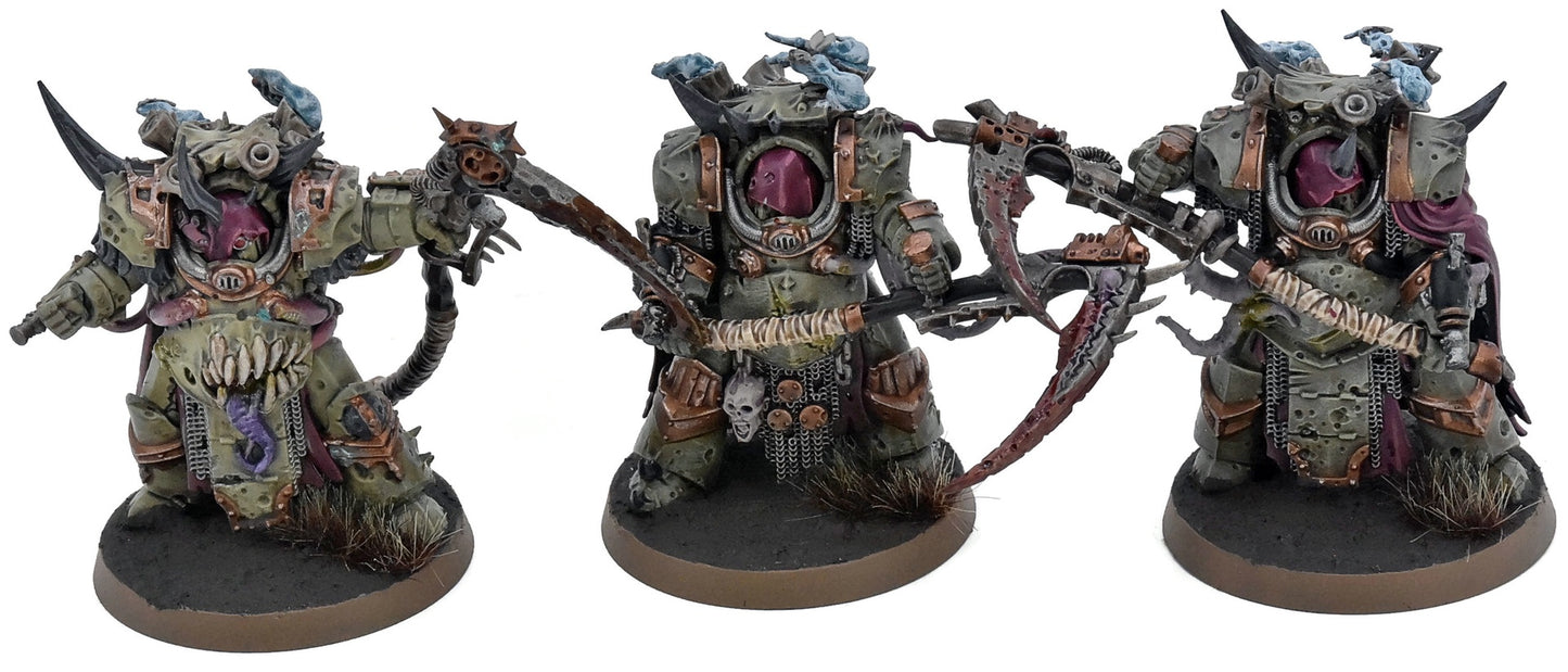 DEATH GUARD 3 Deathshroud Bodyguard #1 WELL PAINTED 40K 9561