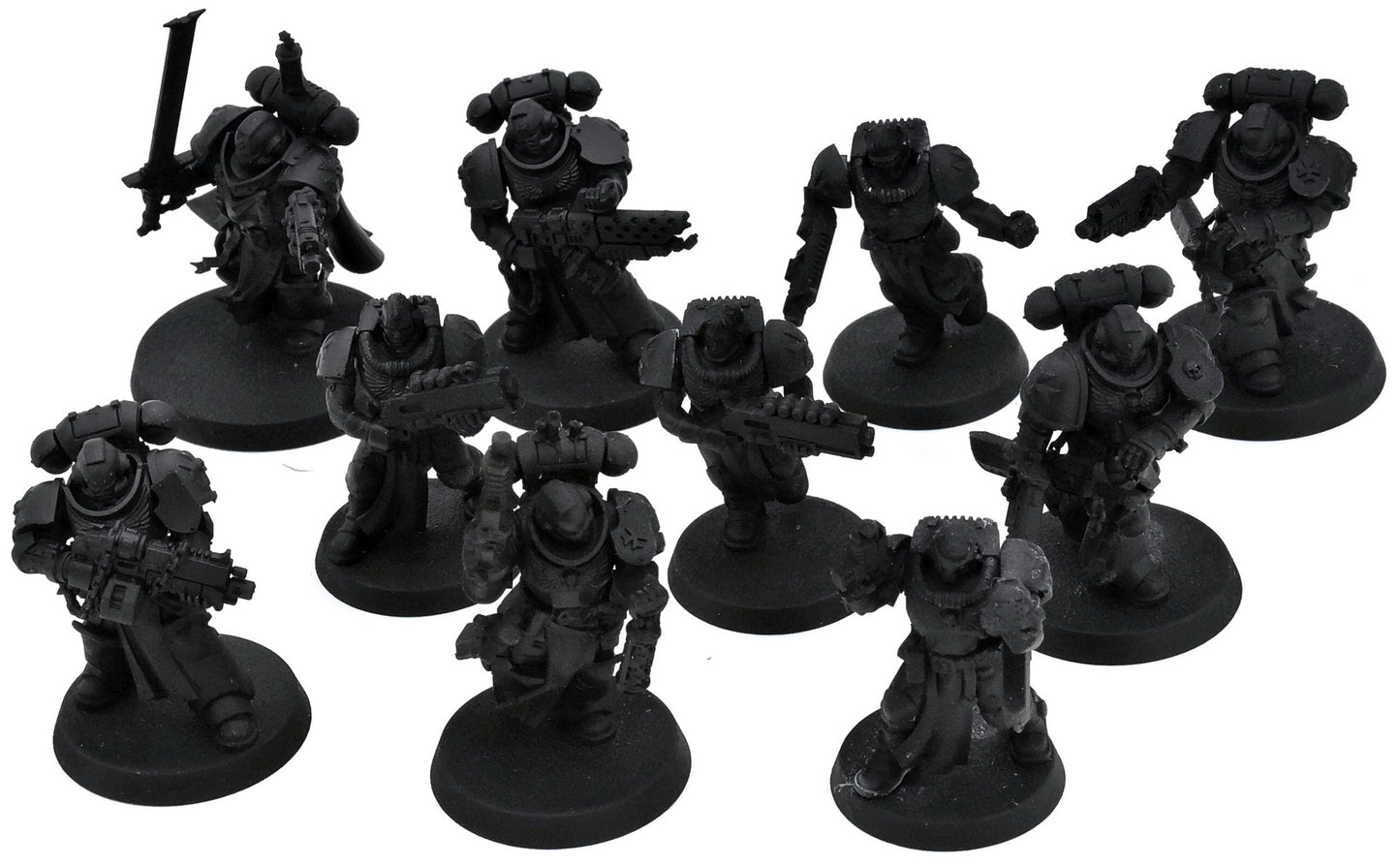 BLACK TEMPLARS 10 Black Templars Primaris Crusader Squad #1 Warhammer 40K 9653