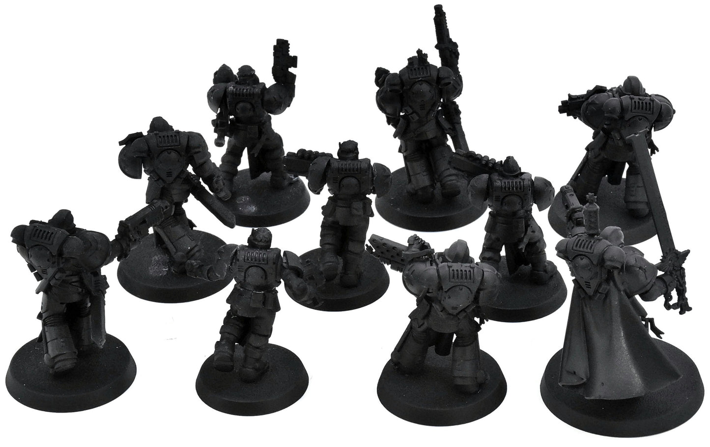 BLACK TEMPLARS 10 Black Templars Primaris Crusader Squad #1 Warhammer 40K 9653