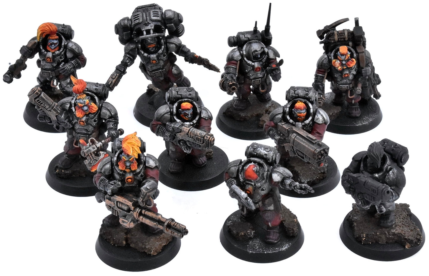 LEAGUE OF VOTANN 10 Hearthkyn Warriors #1 WELL PAINTED Warhammer 40K 9100