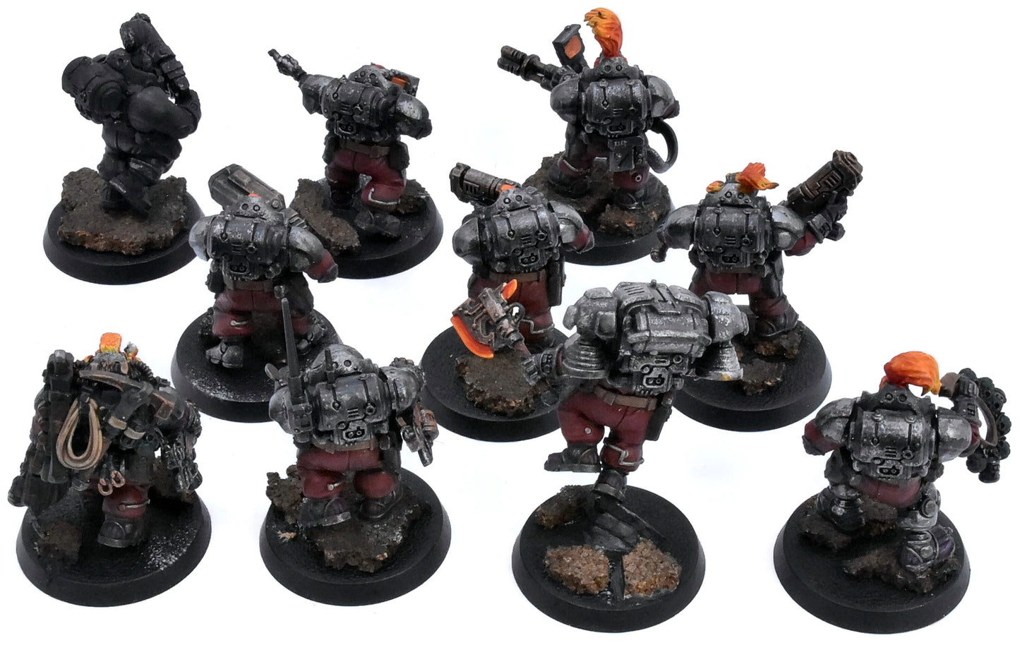 LEAGUE OF VOTANN 10 Hearthkyn Warriors #1 WELL PAINTED Warhammer 40K 9100