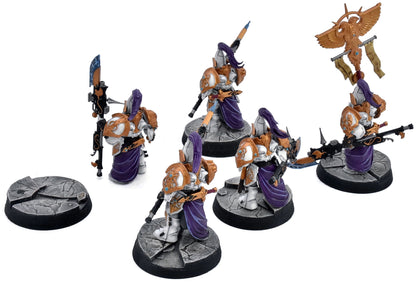ADEPTUS CUSTODES 5 Custodian Wardens #2 WELL PAINTED Warhammer 40K 7548