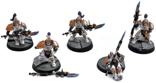 ADEPTUS CUSTODES 5 Custodian Guard Squad #2 WELL PAINTED 40K 7654