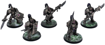 ADEPTUS CUSTODES 5 Custodian Guard Squad #1 WELL PAINTED Warhammer 40K 7708