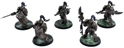ADEPTUS CUSTODES 5 Custodian Guard Squad #1 WELL PAINTED Warhammer 40K 7708