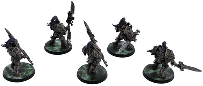 ADEPTUS CUSTODES 5 Custodian Guard Squad #1 WELL PAINTED Warhammer 40K 7708