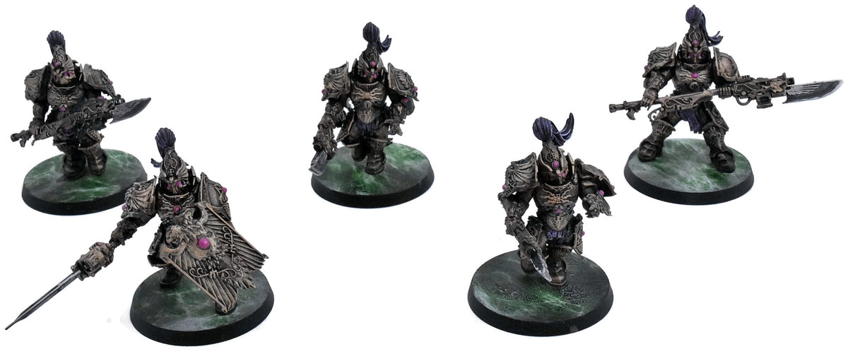 ADEPTUS CUSTODES 5 Custodian Guard Squad #2 WELL PAINTED 40K 7753