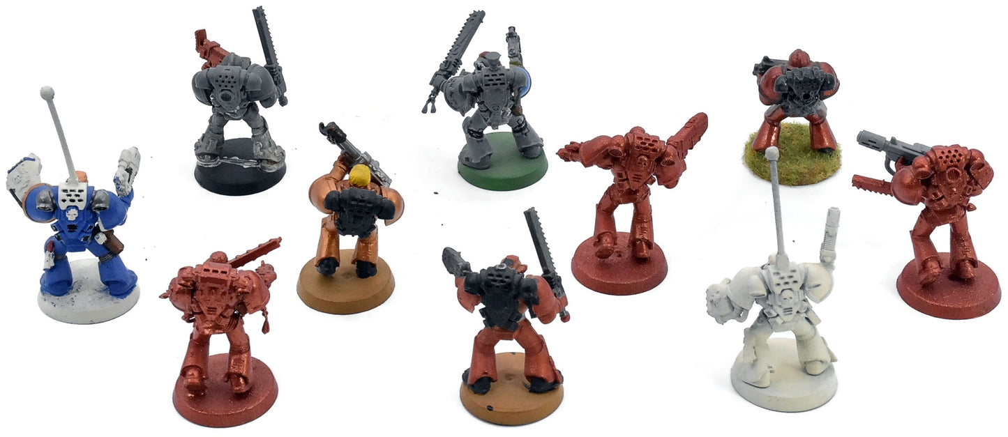 SPACE MARINES 10 Tactical Squad #2 METAL PARTS Warhammer 40K 0246