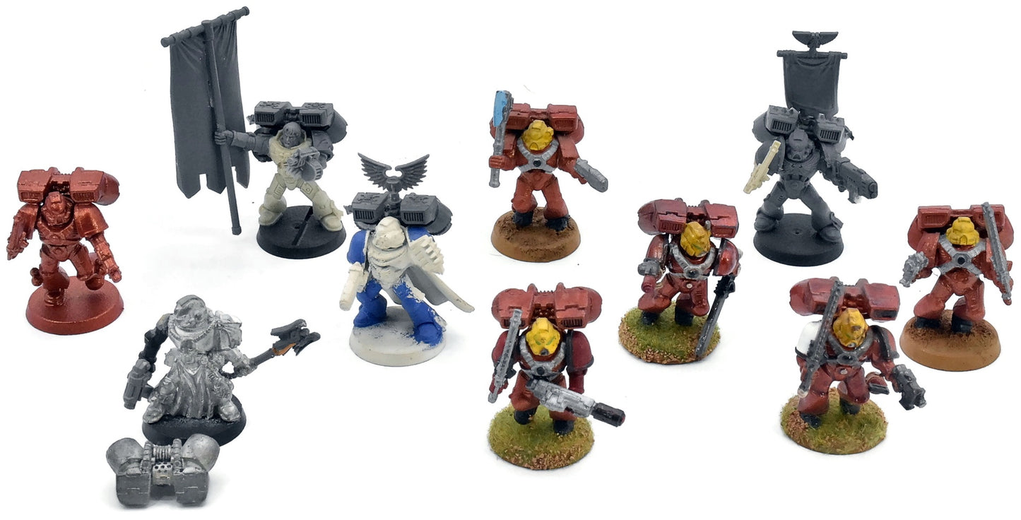 SPACE MARINES 10 Assault Squad #2 METAL PARTS Warhammer 40K 0345