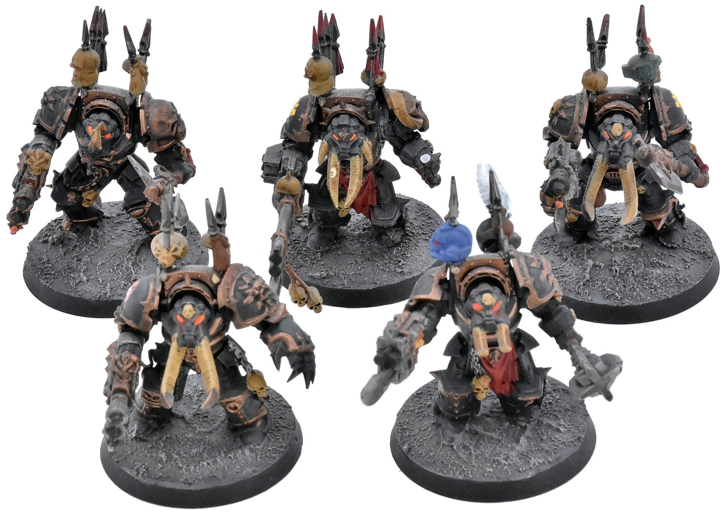 CHAOS SPACE MARINES 5 Chaos Terminators Squad #1 Warhammer 40K 0543