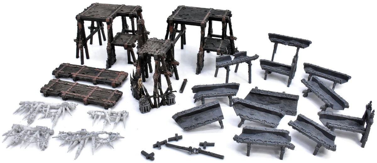 WARCRY Warcry Terrain (Red Harvest Varanite Mine) #1 Warhammer Sigmar 8958