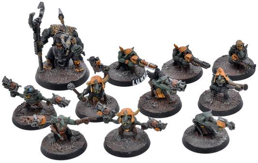 ORKS 10 Gretchins with runtherd #2 Warhammer 40K 0659