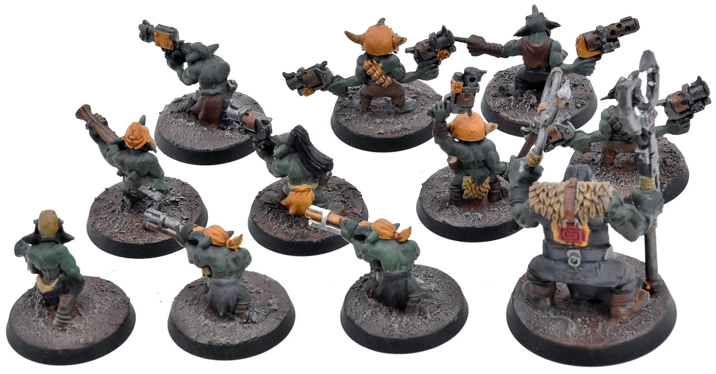ORKS 10 Gretchins with runtherd #2 Warhammer 40K 0659