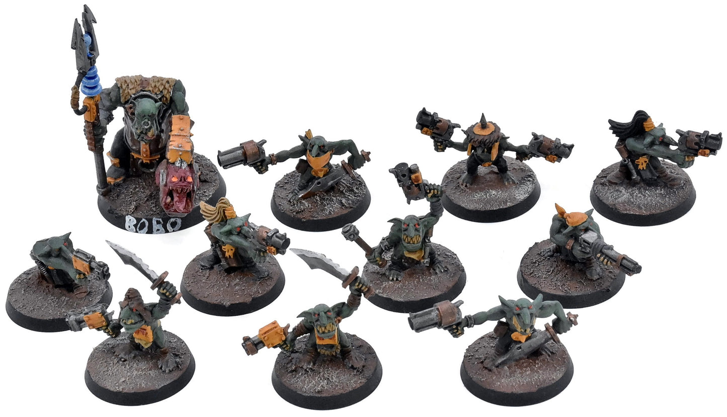 ORKS 10 Gretchins with runtherd #1 Warhammer 40K 0666