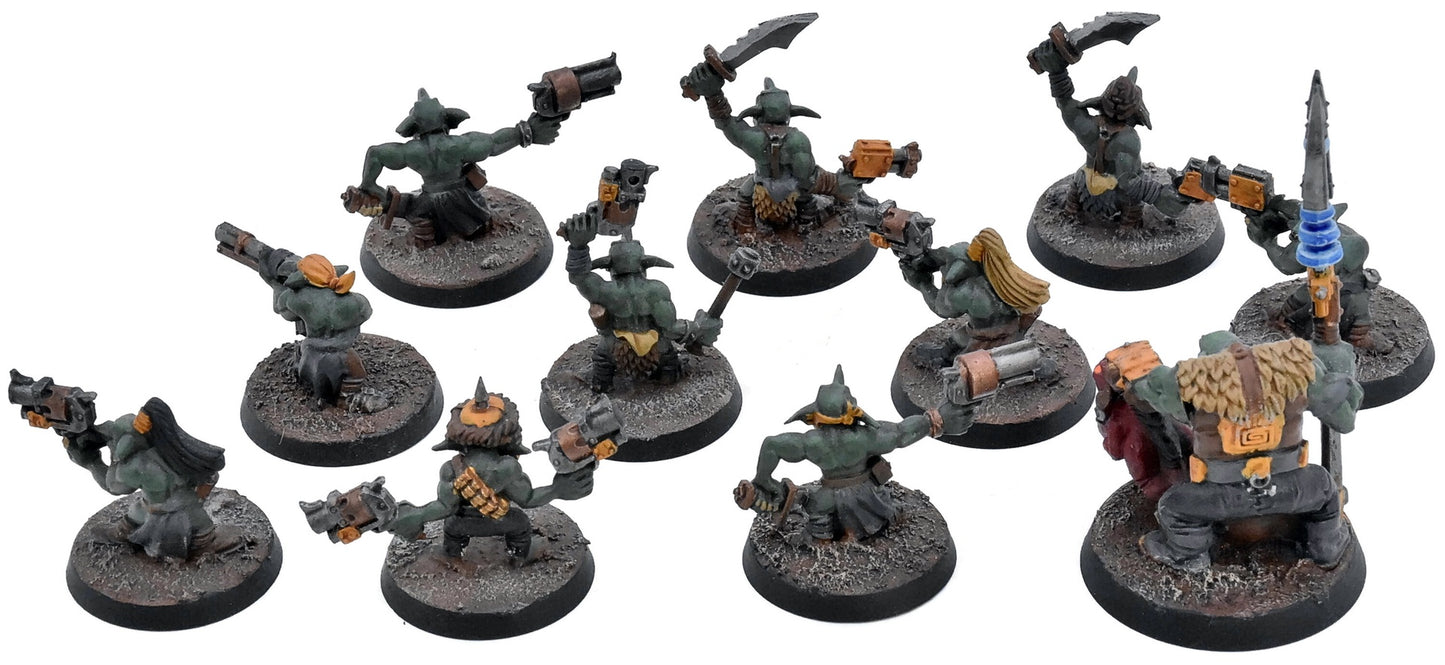 ORKS 10 Gretchins with runtherd #1 Warhammer 40K 0666