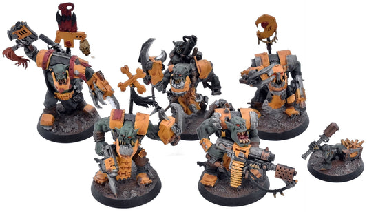 ORKS 5 Ork Nobz #1 Warhammer 40K 0673