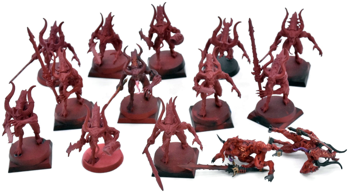 BLADES OF KHORNE 14 Bloodletters Of Khorne #9 Warhammer Sigmar 0840