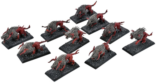 WARRIORS OF CHAOS 10 Chaos Warhounds #3 Warhammer Old World 0857