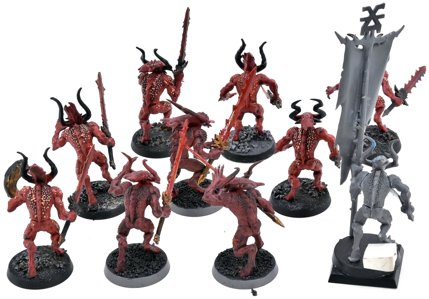 BLADES OF KHORNE 10 Bloodletters Of Khorne #6 Warhammer Sigmar 0895