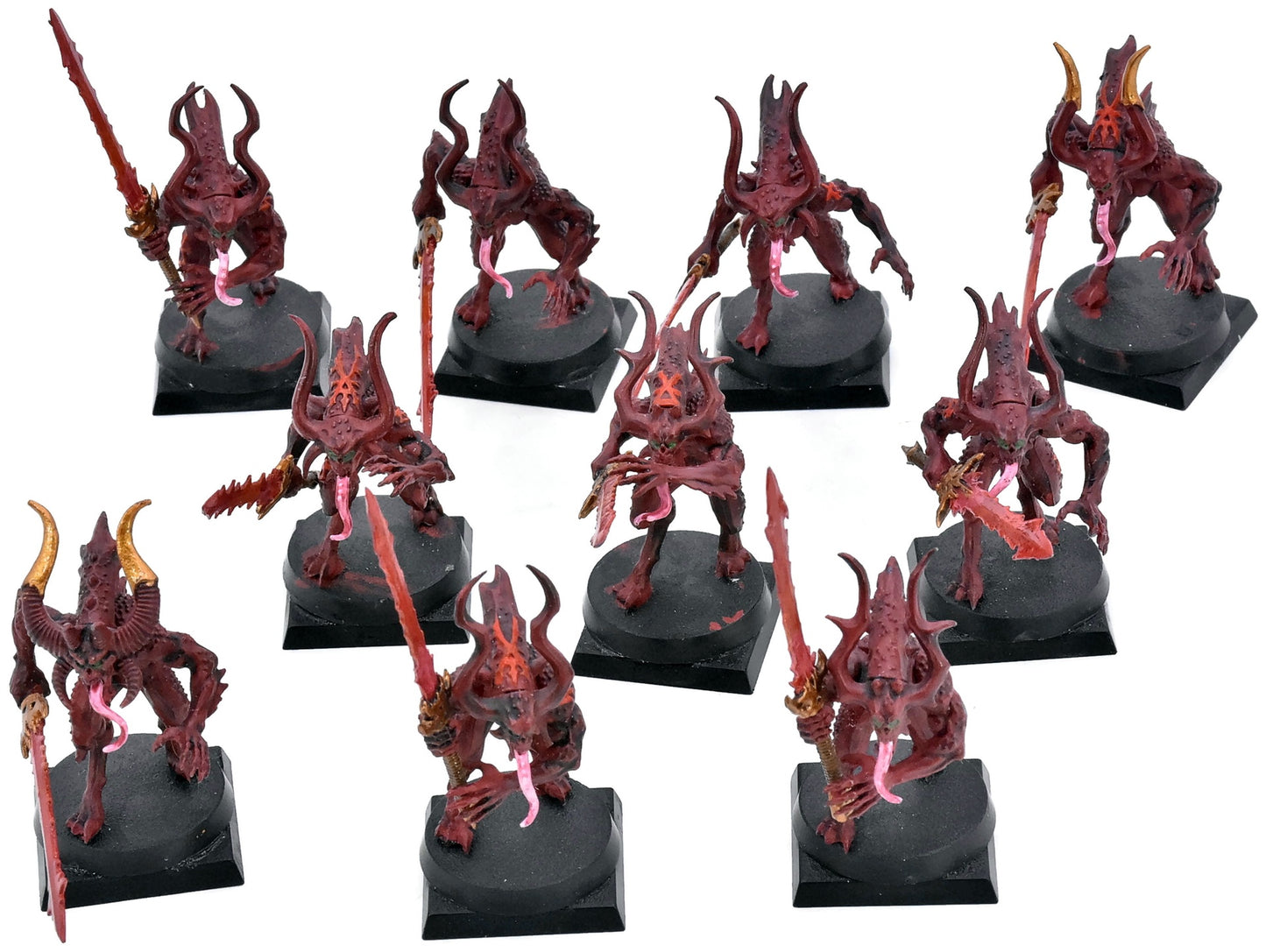 BLADES OF KHORNE 10 Bloodletters Of Khorne #7 Warhammer Sigmar 0918