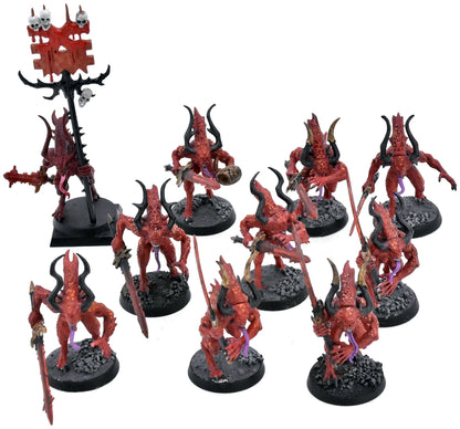 BLADES OF KHORNE 10 Bloodletters Of Khorne #2 Warhammer Sigmar 0963