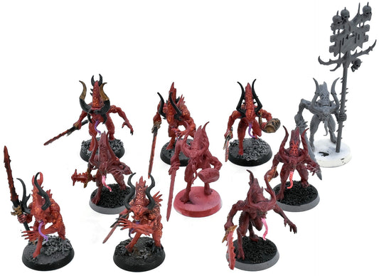 BLADES OF KHORNE 10 Bloodletters Of Khorne #4 Warhammer Sigmar 0970