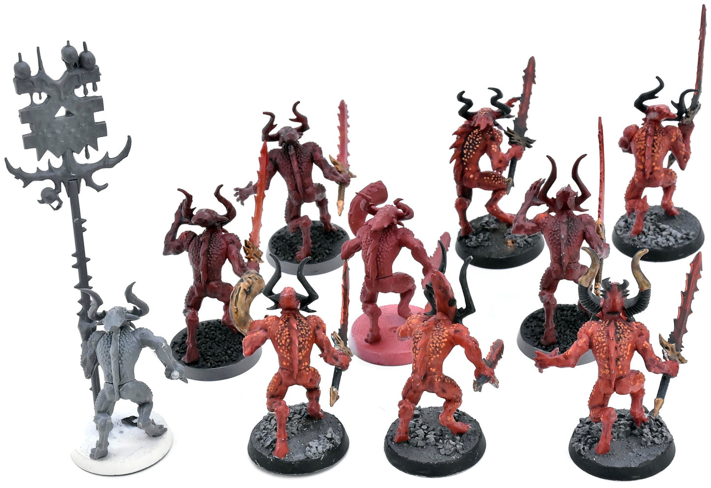 BLADES OF KHORNE 10 Bloodletters Of Khorne #4 Warhammer Sigmar 0970