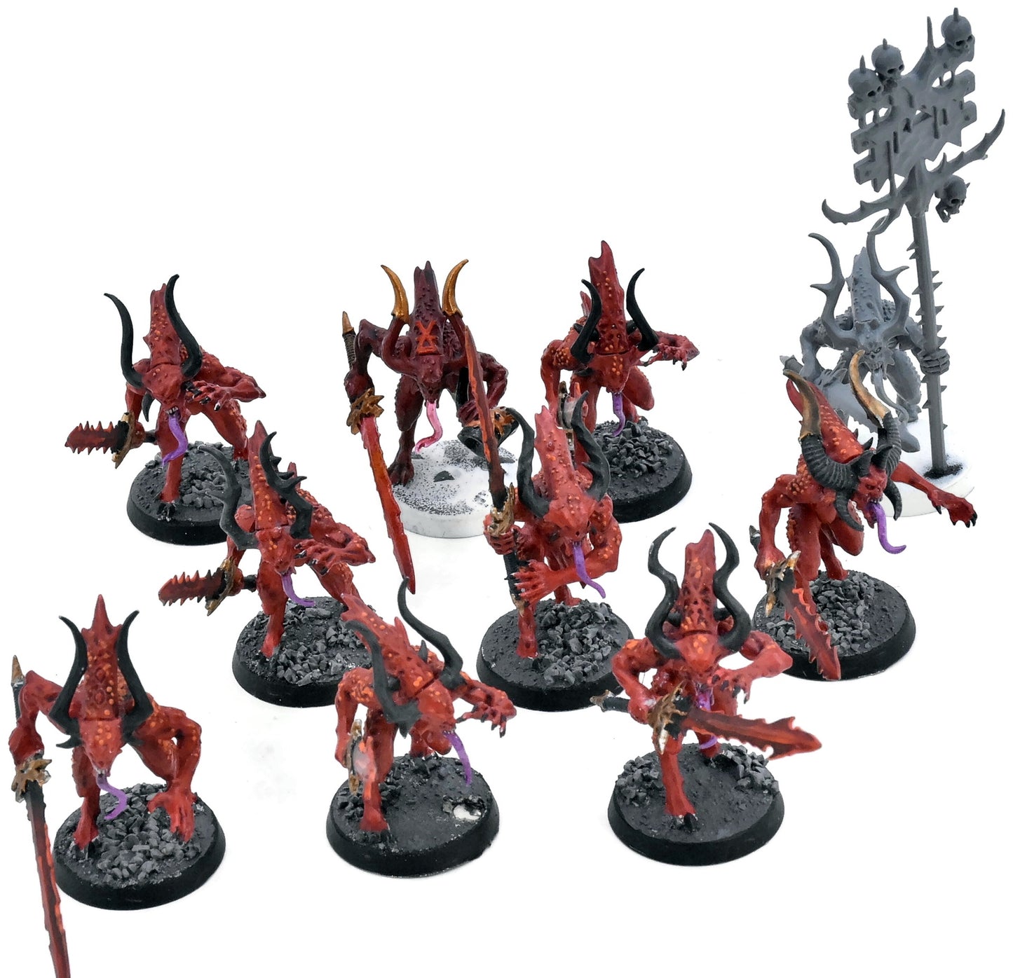 BLADES OF KHORNE 10 Bloodletters Of Khorne #5 Warhammer Sigmar 0987
