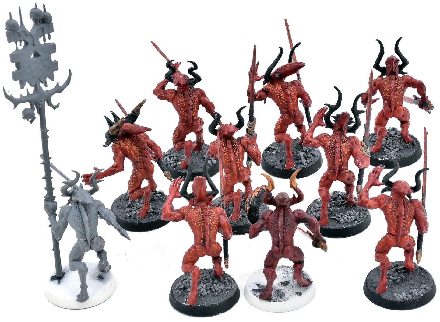 BLADES OF KHORNE 10 Bloodletters Of Khorne #5 Warhammer Sigmar 0987