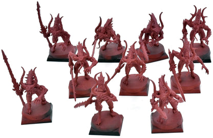 BLADES OF KHORNE 10 Bloodletters Of Khorne #8 Warhammer Sigmar 0994