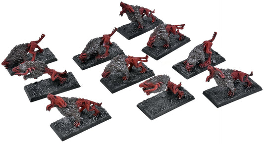 WARRIORS OF CHAOS 10 Chaos Warhounds #1 Warhammer Old World 1014