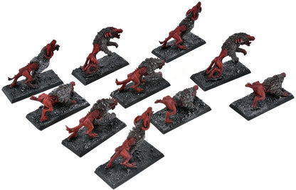 WARRIORS OF CHAOS 10 Chaos Warhounds #1 Warhammer Old World 1014