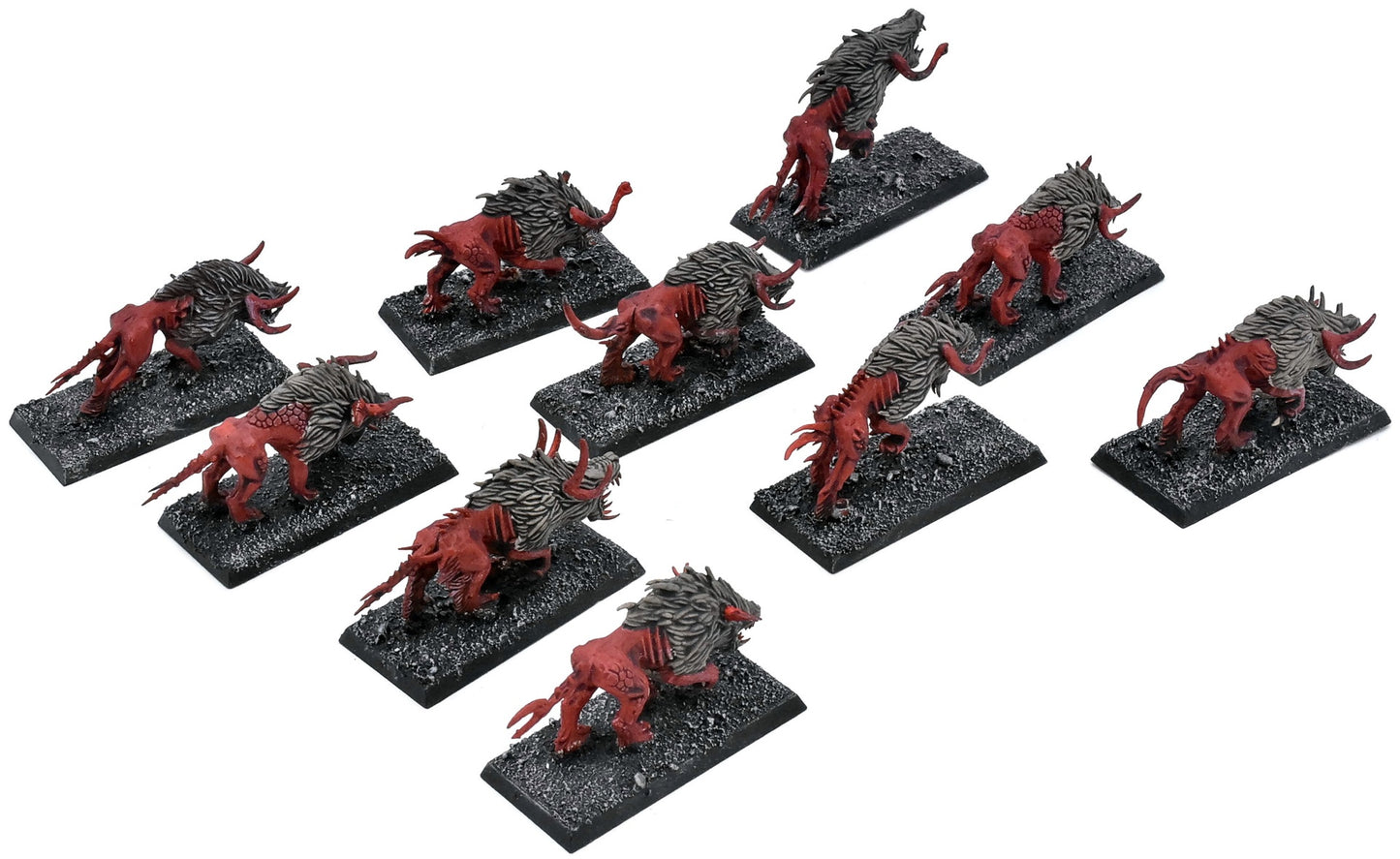 WARRIORS OF CHAOS 10 Chaos Warhounds #2 Warhammer Old World 1021