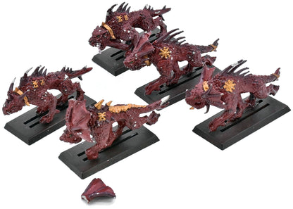 BLADES OF KHORNE 5 Flesh Hounds Of Khorne #1 METAL Warhammer Sigmar 1083