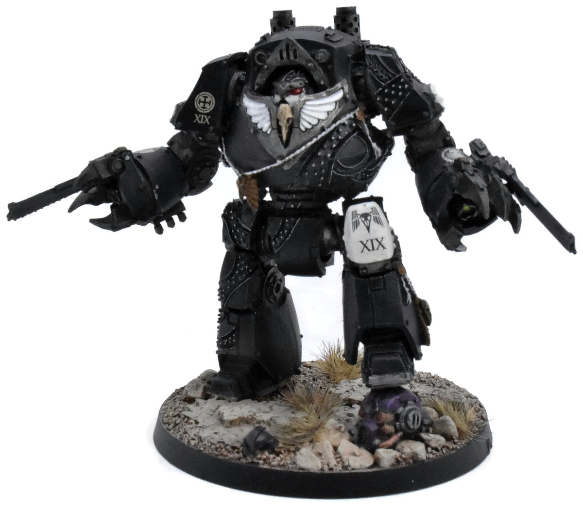 THE HORUS HERESY - Contemptor Dreadnought #1 WELL PAINTED raven guard 9306