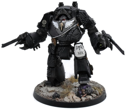 THE HORUS HERESY - Contemptor Dreadnought #1 WELL PAINTED raven guard 9306