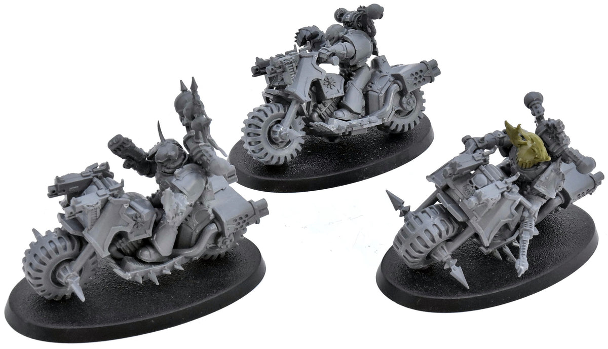 CHAOS SPACE MARINES 3 Chaos Bikers #1 Warhammer 40K 9382